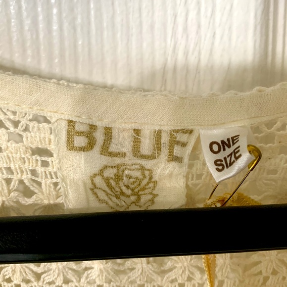 Blue Hippy Maxi Crochet Dress - Picture 4 of 6